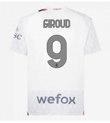 AC Milan Olivier Giroud #9 Koszulka Wyjazdowych 2023-24 Krótki Rękaw